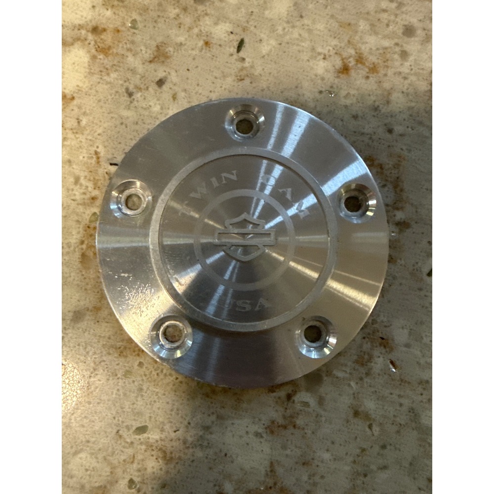 Harley-Davidson Twin Cam USA Bar & Shield 5-Hole Timer Cover Billet Aluminum